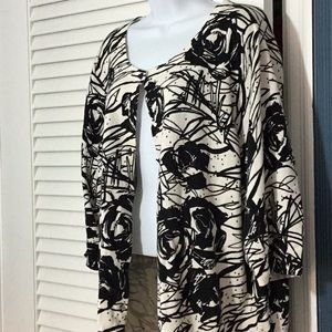 Black & cream cardigan